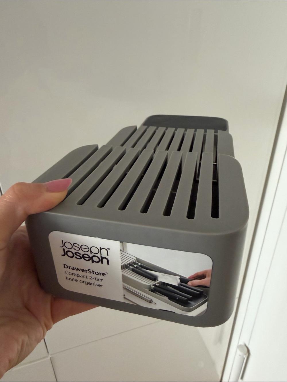 NWT Joseph Joseph Universal Knife Drawer Organizer Tray - Gray